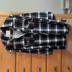 Black and White Plaid Women's Size 1xl